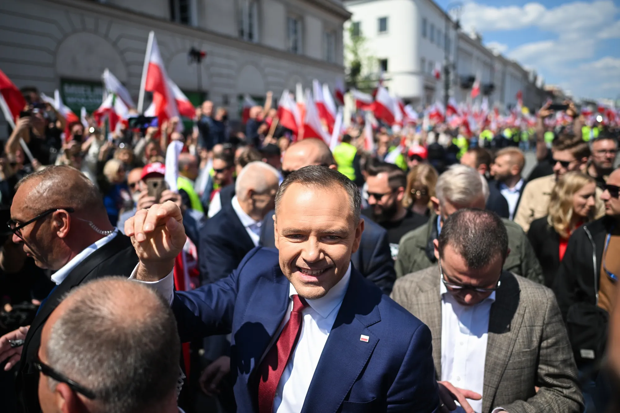 Karol Nawrocki in Warsaw, on May 25.