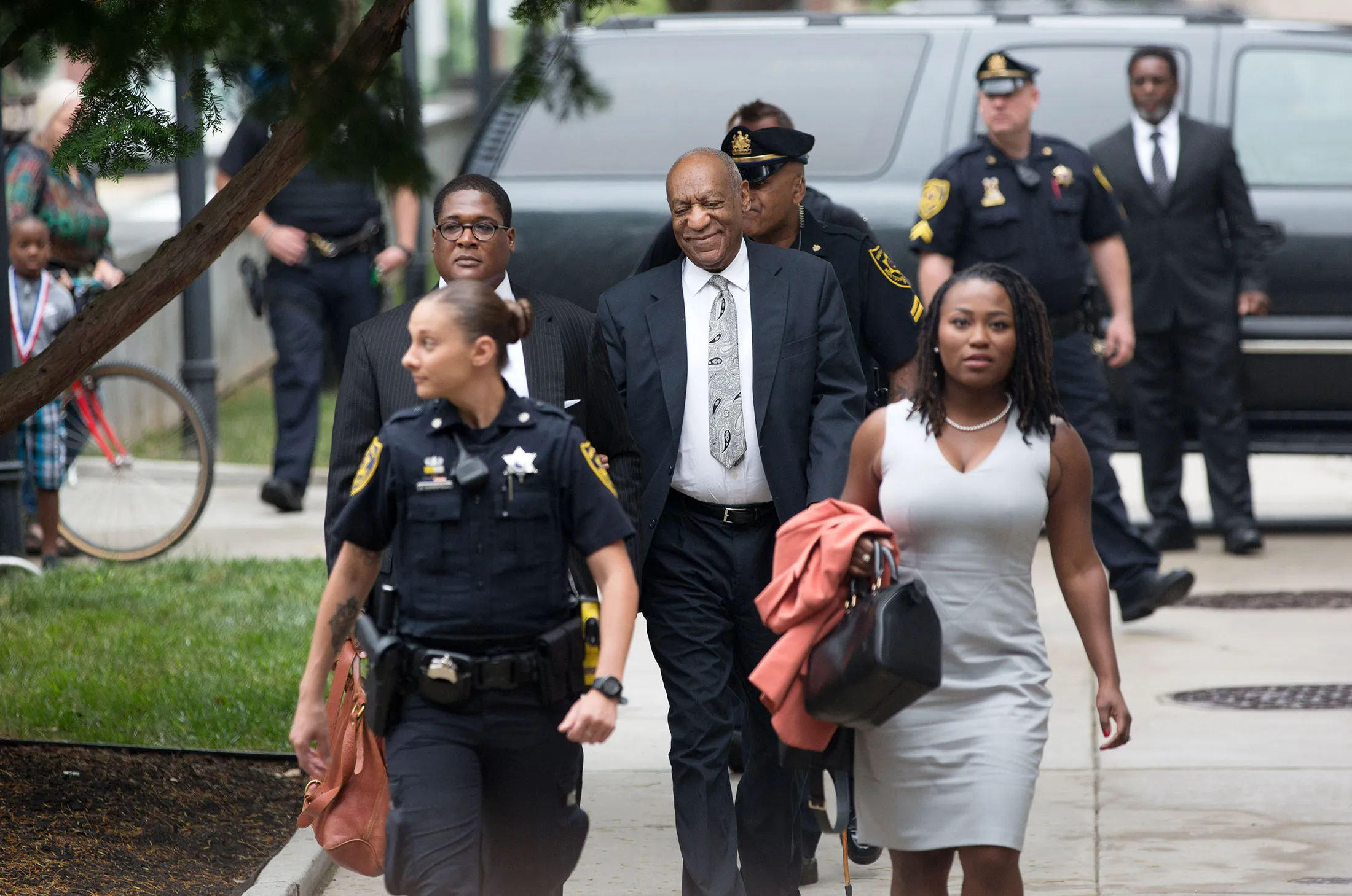 Bill Cosby at the Montgomery County Courthouse on June 17.
