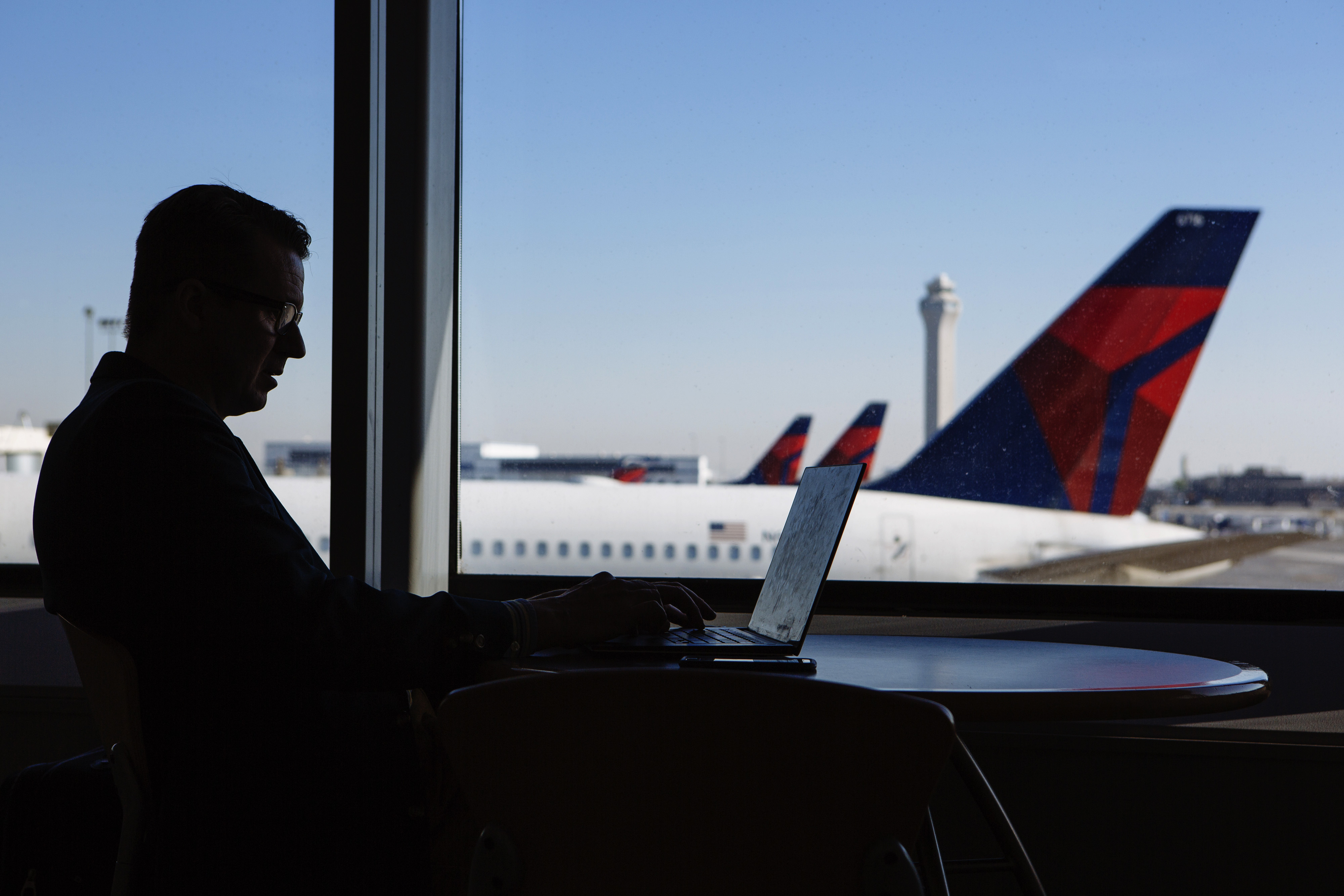 Delta Air Lines Inc. planes at Salt Lake City International airport.