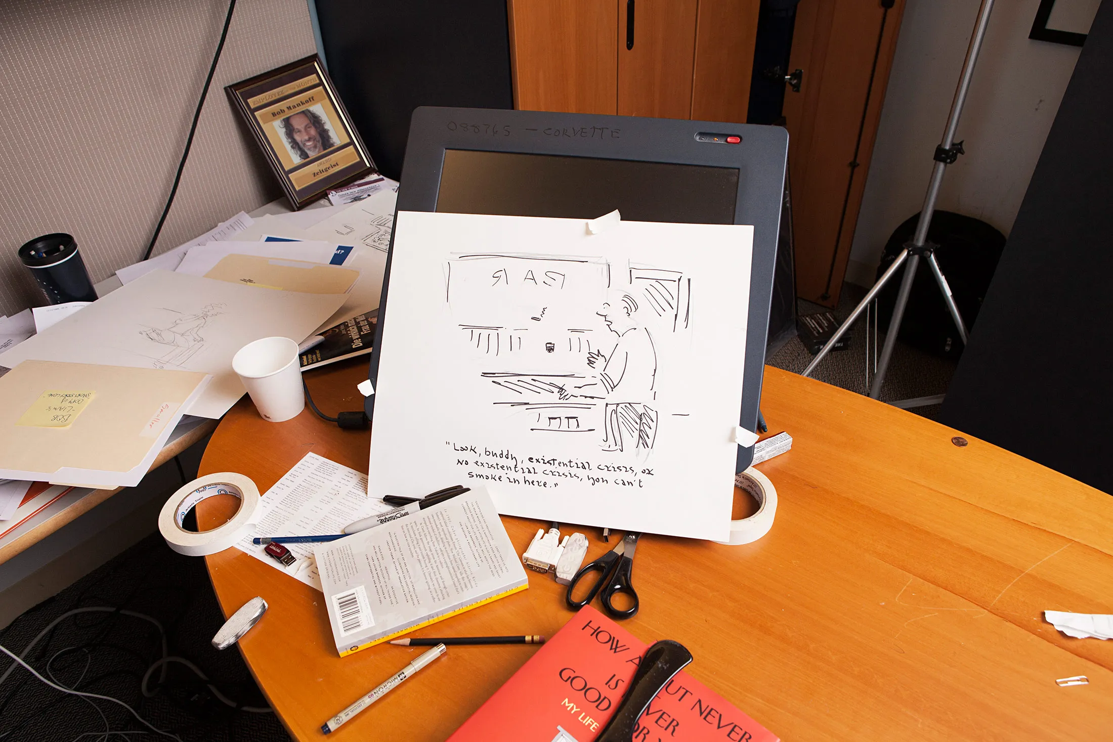 The Cartoon Department of The New Yorker Magazine in New York, NY on March 26th, 2014.
