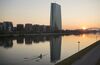 A rower paddles on the River Main as the skyscraper headquarters of the European Central Bank (ECB) stands beyond as the sun rises in Frankfurt, Germany, on Thursday, Sept. 8, 2016. ECB president Mario Draghi will hold a press conference later today after the Governing Council sets monetary policy for a euro-area economy that's looking in need of heightened stimulus for a while to come.