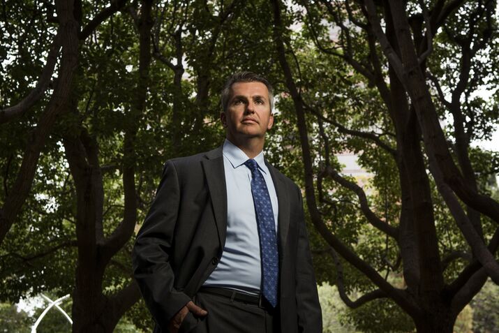 Greg Garrabrants, chief executive Bofi Holding, Bank of Internet?s parent company, at the bank's headquarters in San Diego, Calif.