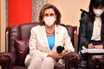 US House Speaker Nancy Pelosi meets with Taiwan's lawmakers at the Legislative Yuan in Taipei, Taiwan, on Wednesday, Aug. 3.