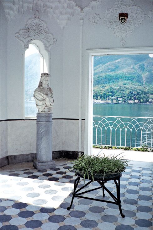 Inside one of Lake Como’s villas.