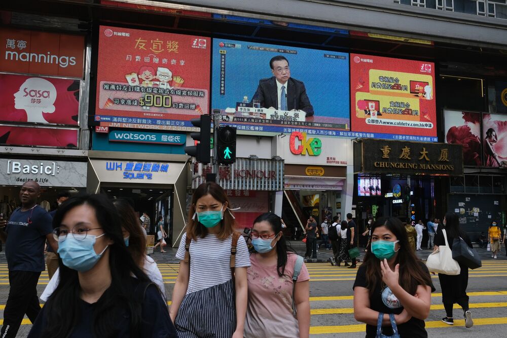 中国と香港当局がトランプ氏に反論 優遇措置廃止など対抗方針受け Bloomberg