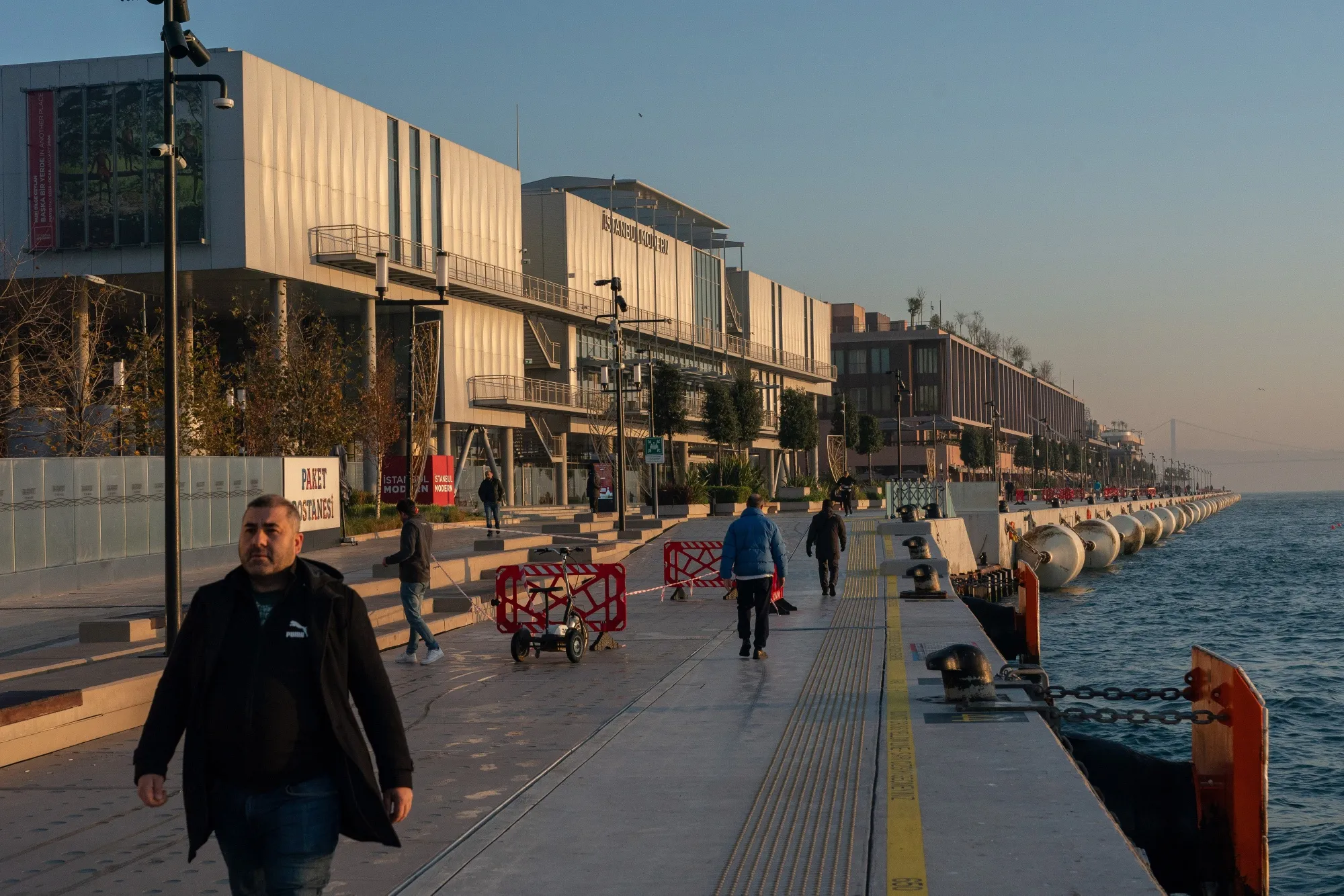 Galataport on the banks of the Bosphorus strait in the Karakoy district of Istanbul.