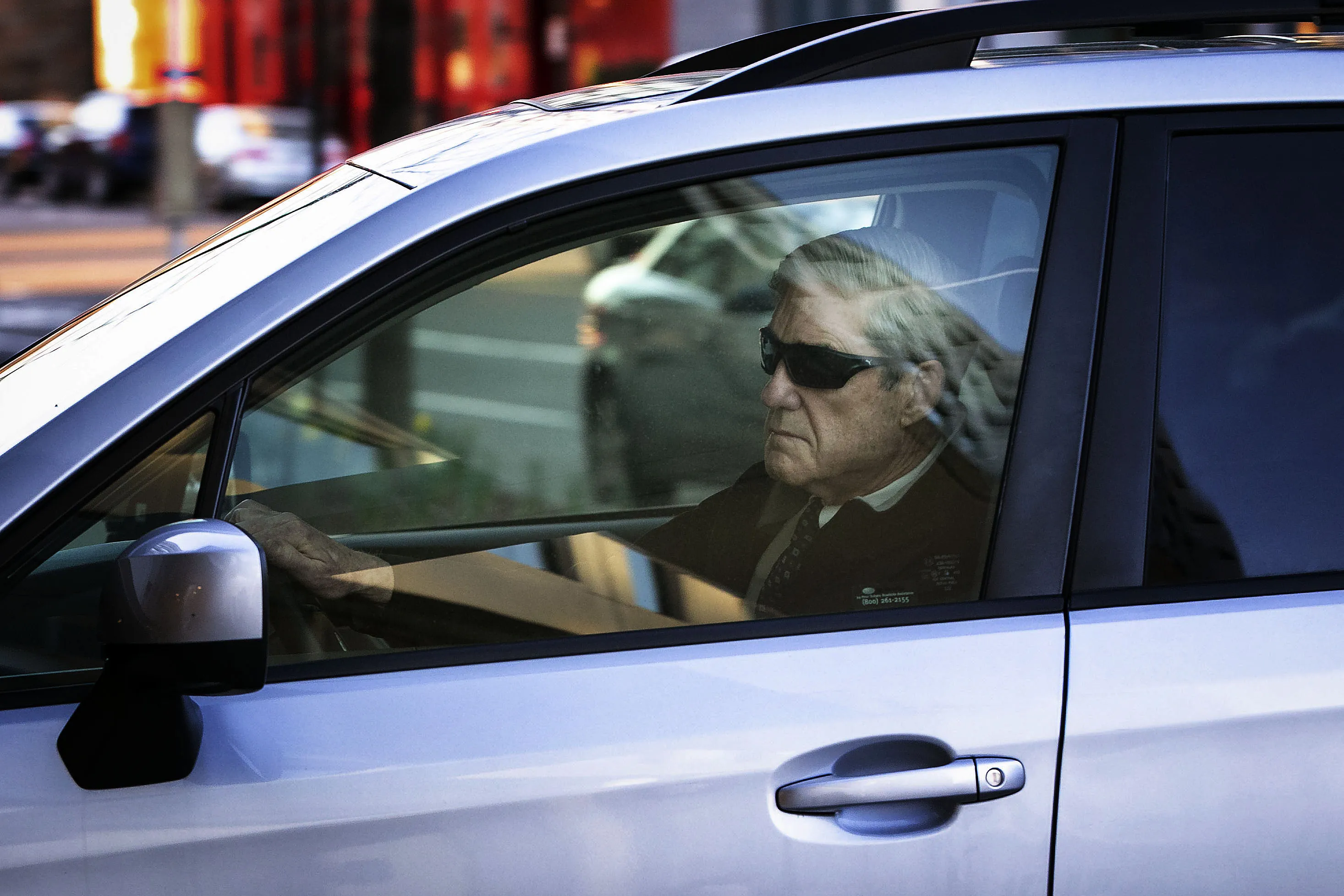 Robert Mueller arrives to his office in Washington on March 27.