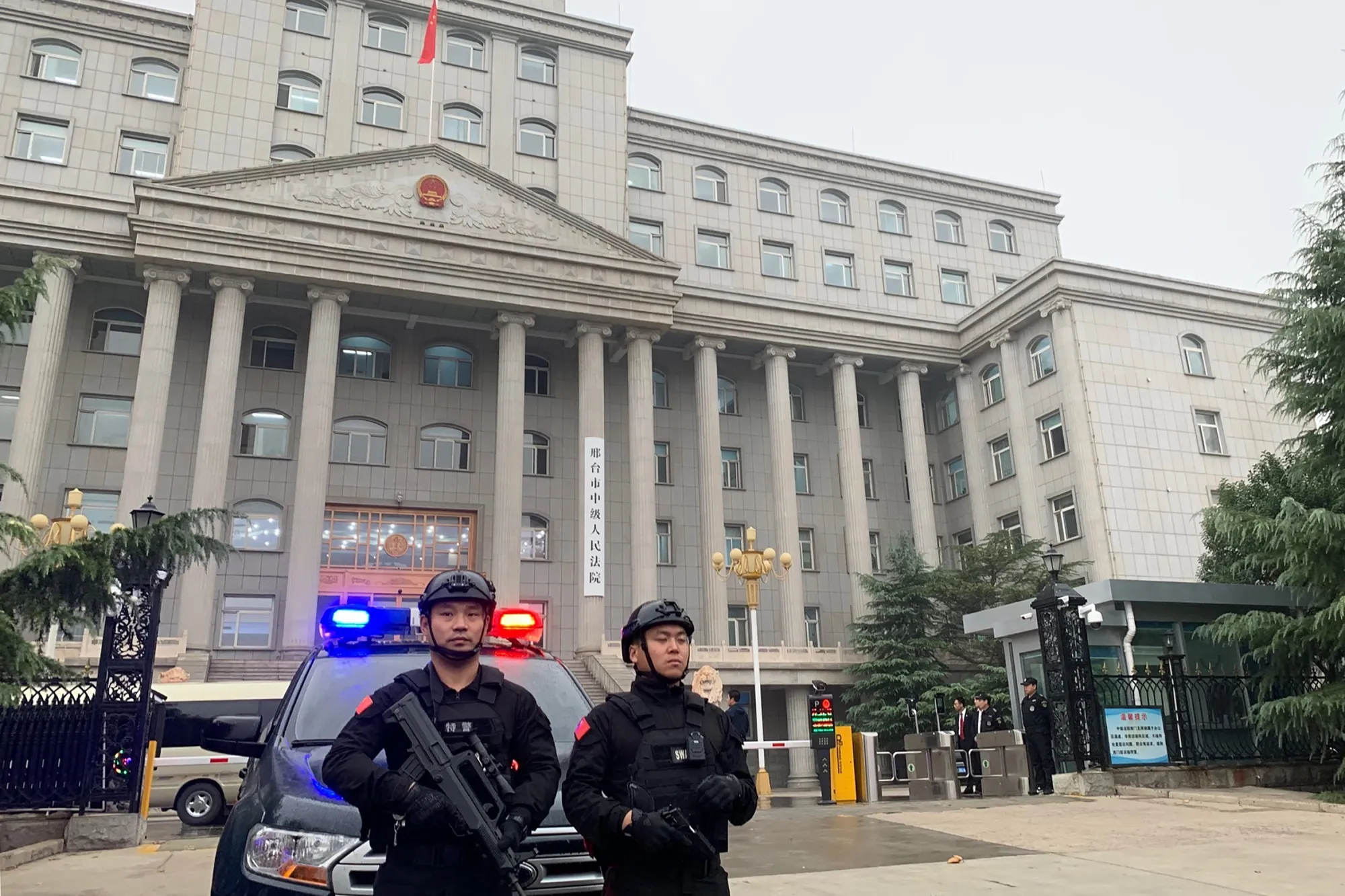 The Xingtai Intermediate Peoples court, where fentanyl traffickers are convicted, Nov. 7.