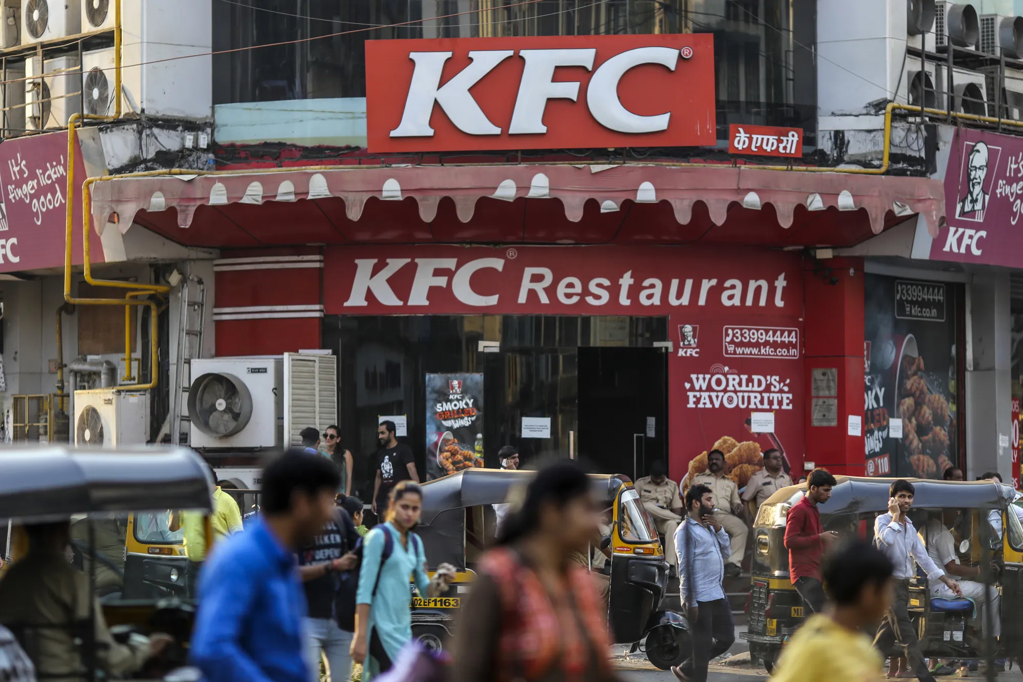 A KFC restaurant in Mumbai, India.