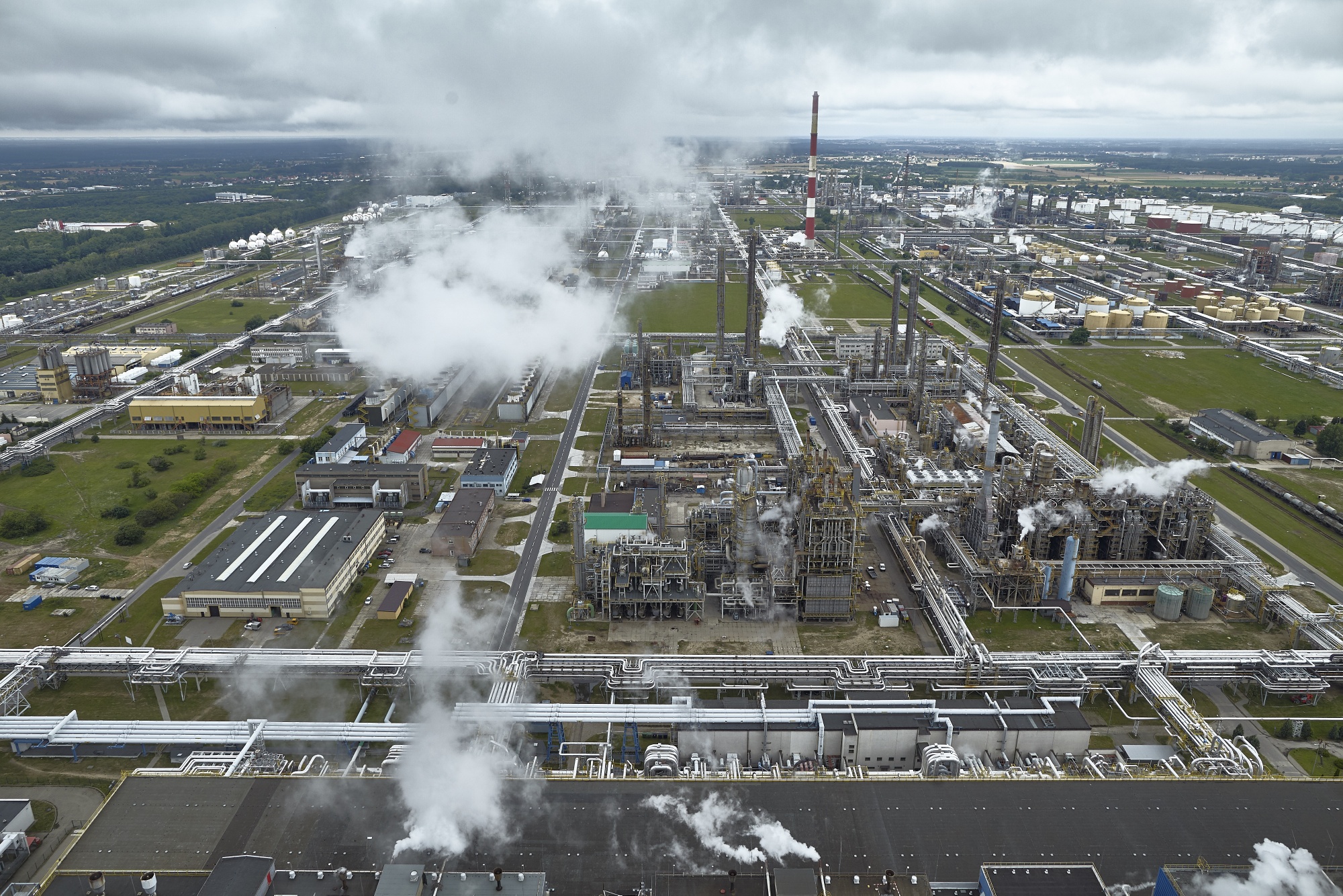 The PKN Orlen SA oil refinery stands in Plock, Poland.
