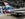 The tail fin of a Eurofighter fighter jet at a defense exhibition in Madrid