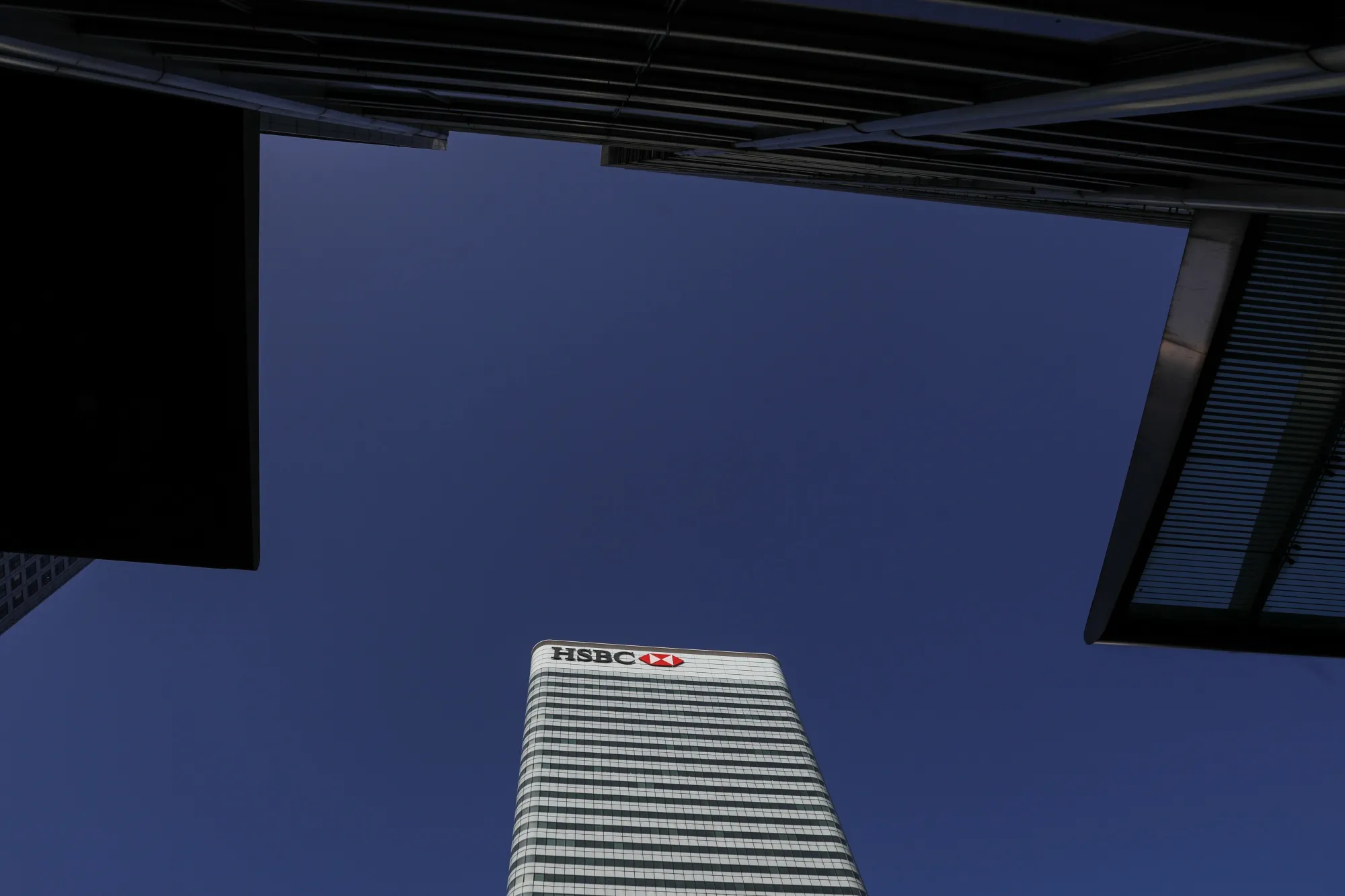 The HSBC headquarters in Canary Wharf, London.