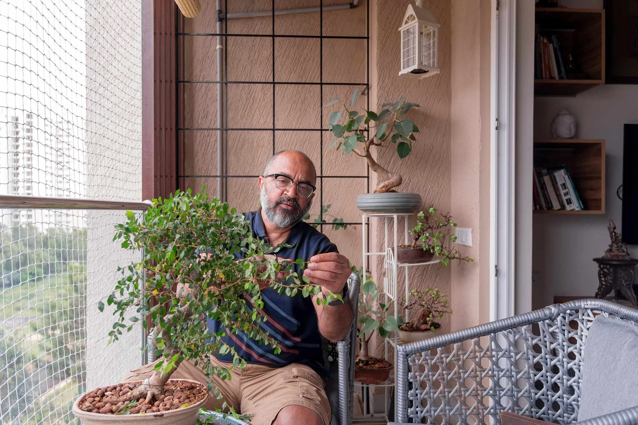 Bharath Kalyanram,&nbsp;a 58-year-old retiree at the Virtuoso in Bengaluru.