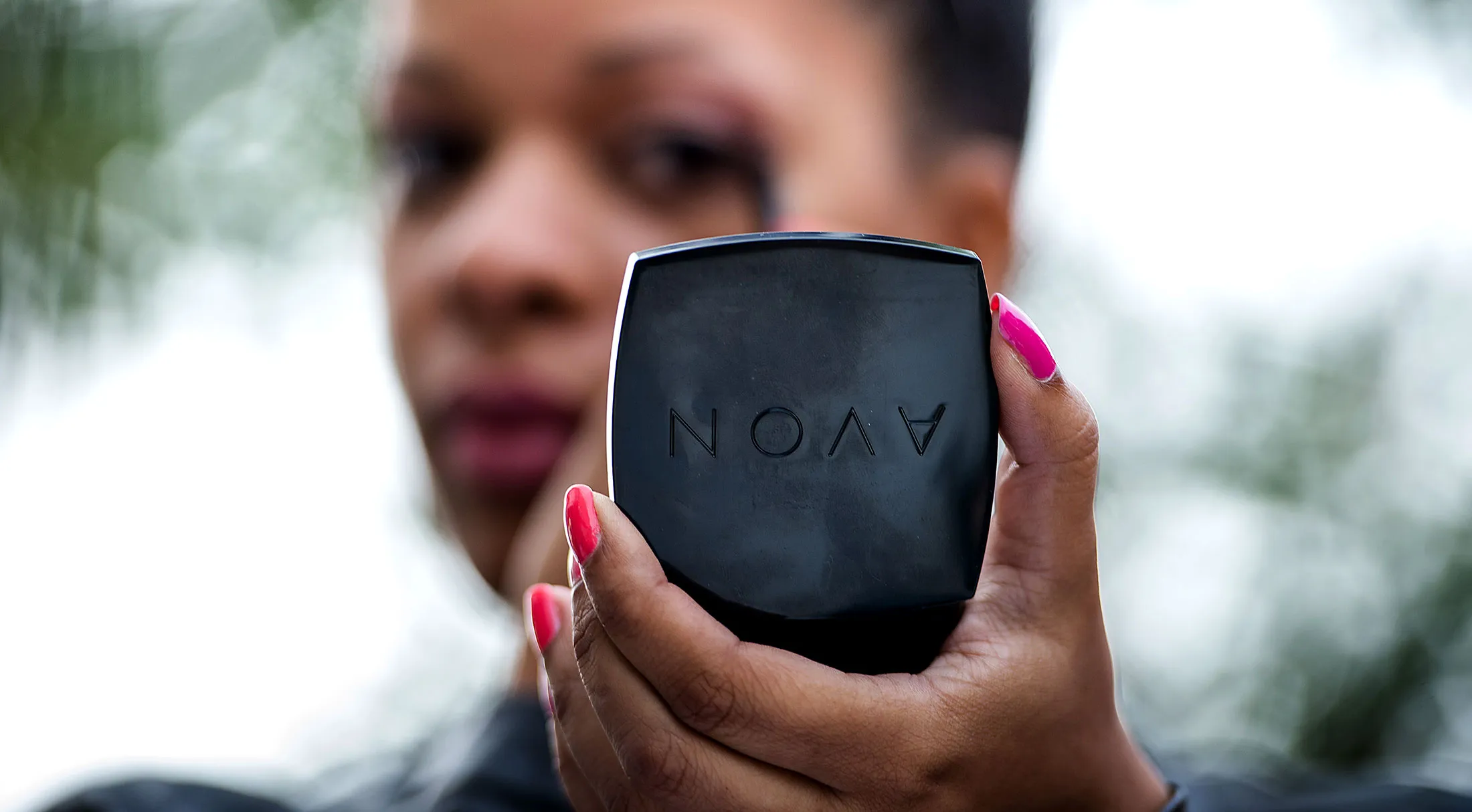 An Avon sales representative in New York.
