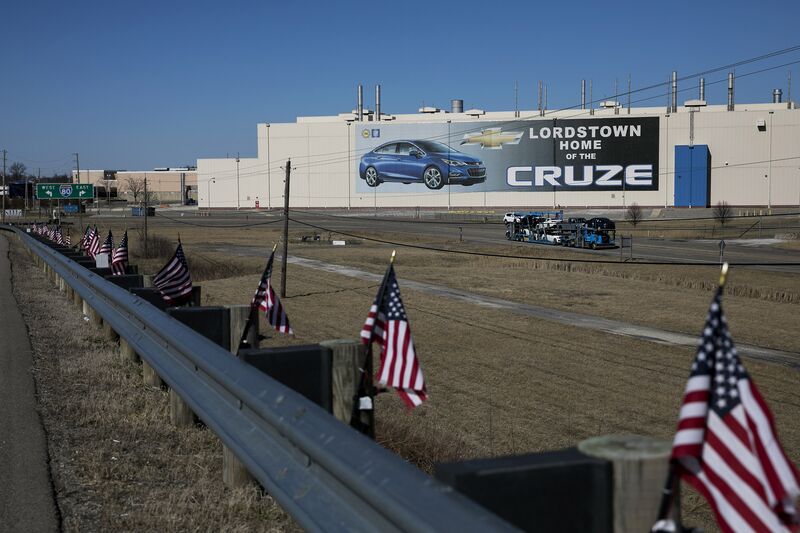 The GM plant in Lordstown, Ohio.