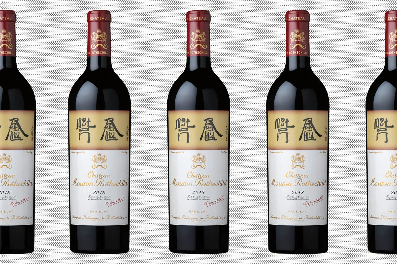 響Chateau Mouton Rothschild 2018 赤ワイン Bordeaux Mouton Rothschild 2018 Label by Chinese Artist Xu Bing