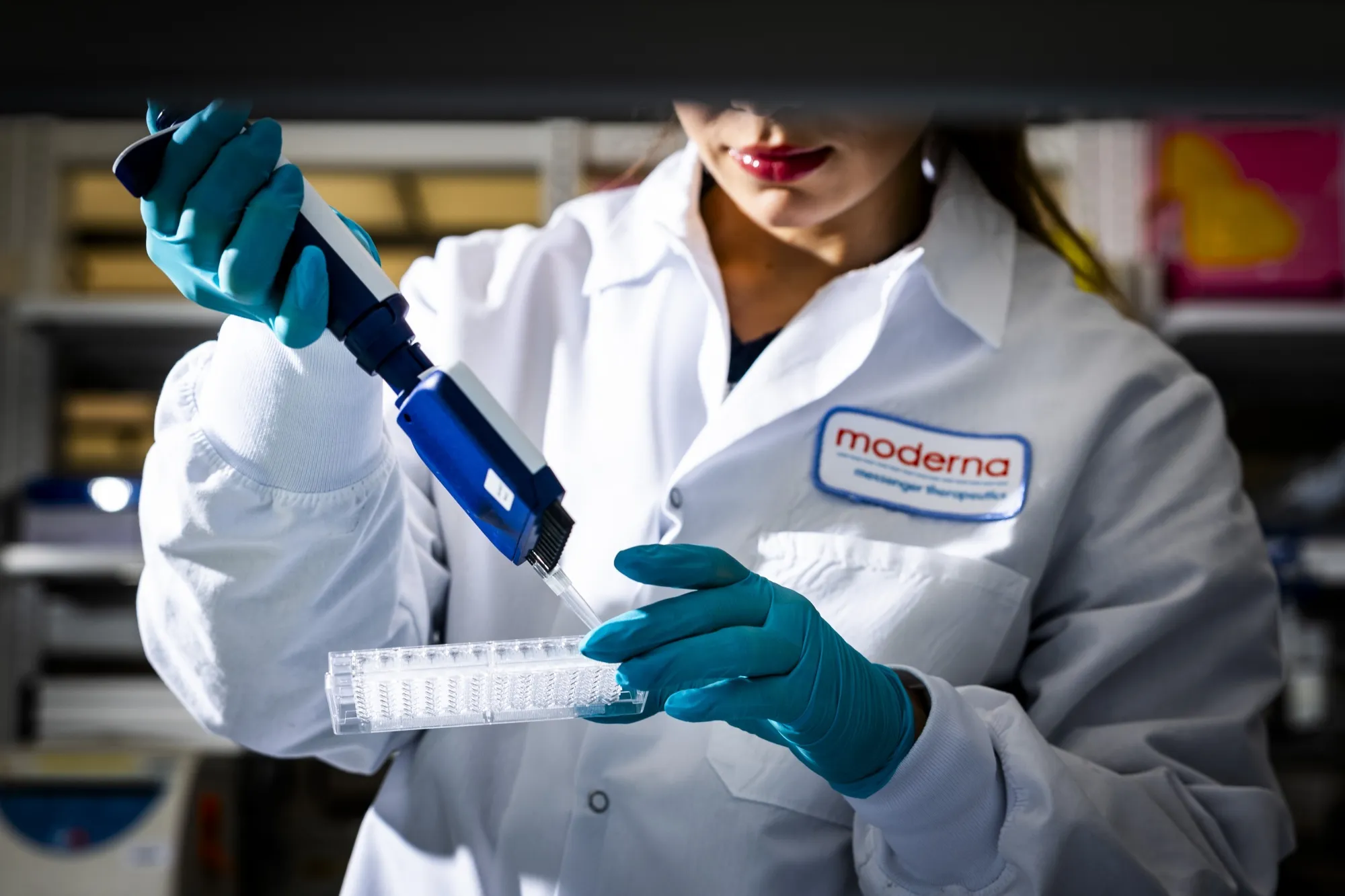 Vaccine work done at Moderna’s headquarters in Massachusetts.