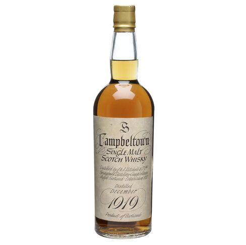 Bottle of Springbank 1919 whisky