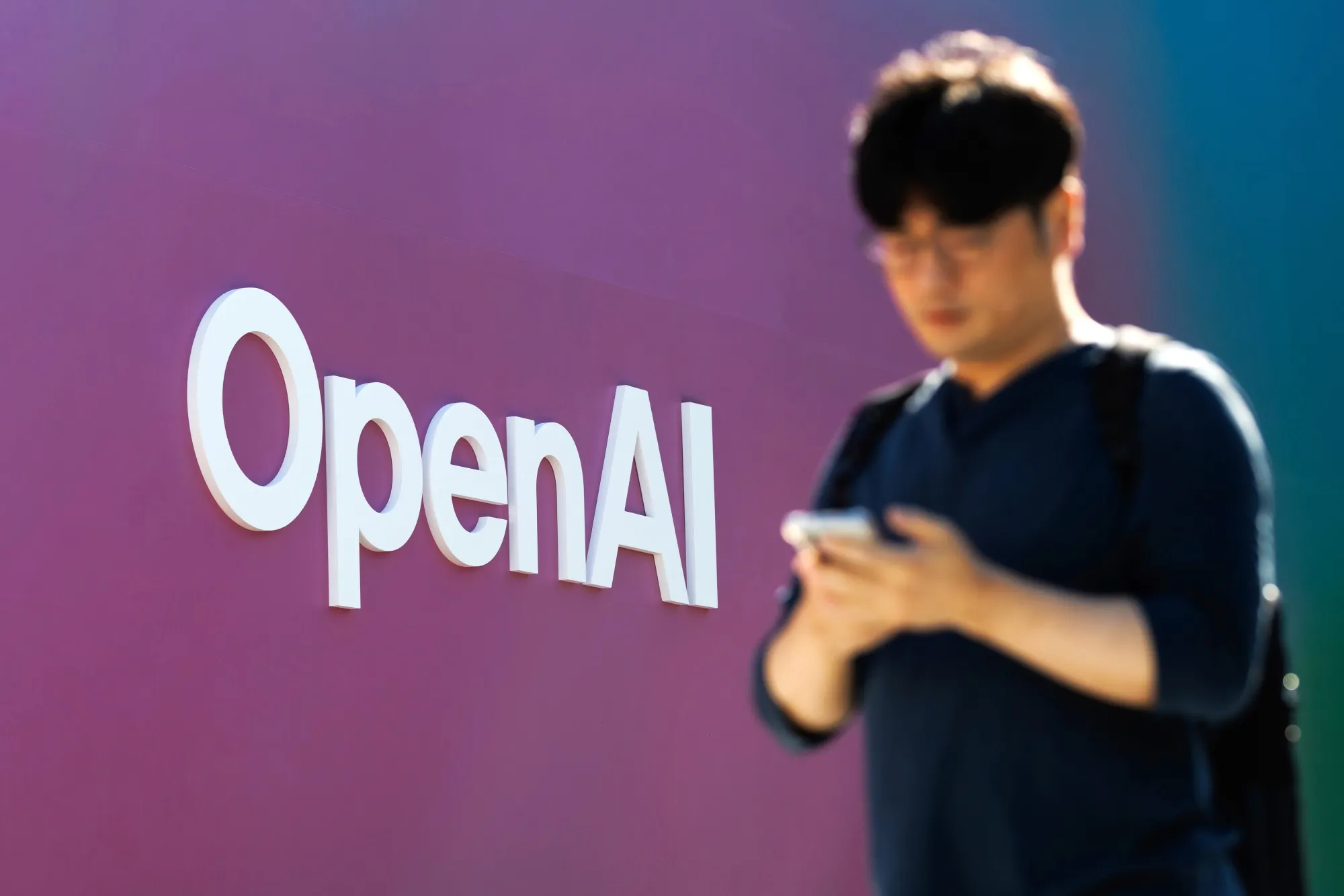 OpenAI signage in Seoul.