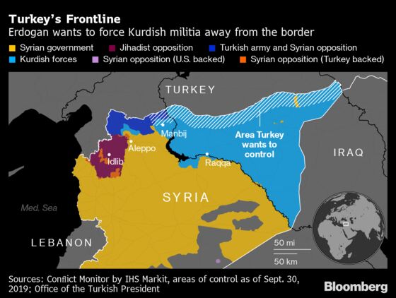 Turkey Boosts Syria Border Troops as Erdogan Flags Incursion
