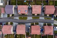 Newly built homes in Bishops Stortford, UK.