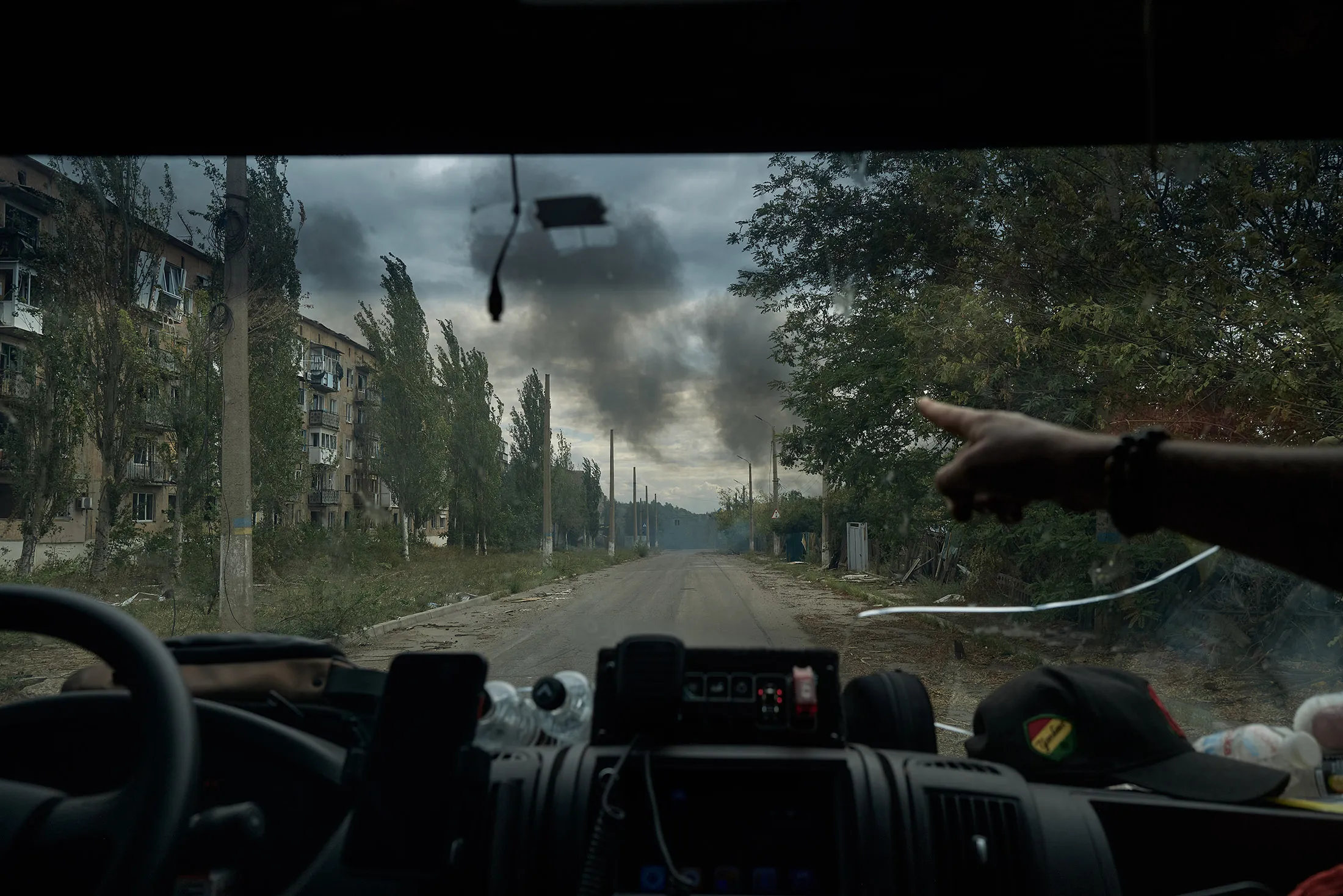 Volunteers help evacuate following Russian artillery strikes in Toretsk, Donetsk region, Ukraine,&nbsp;on July 30.