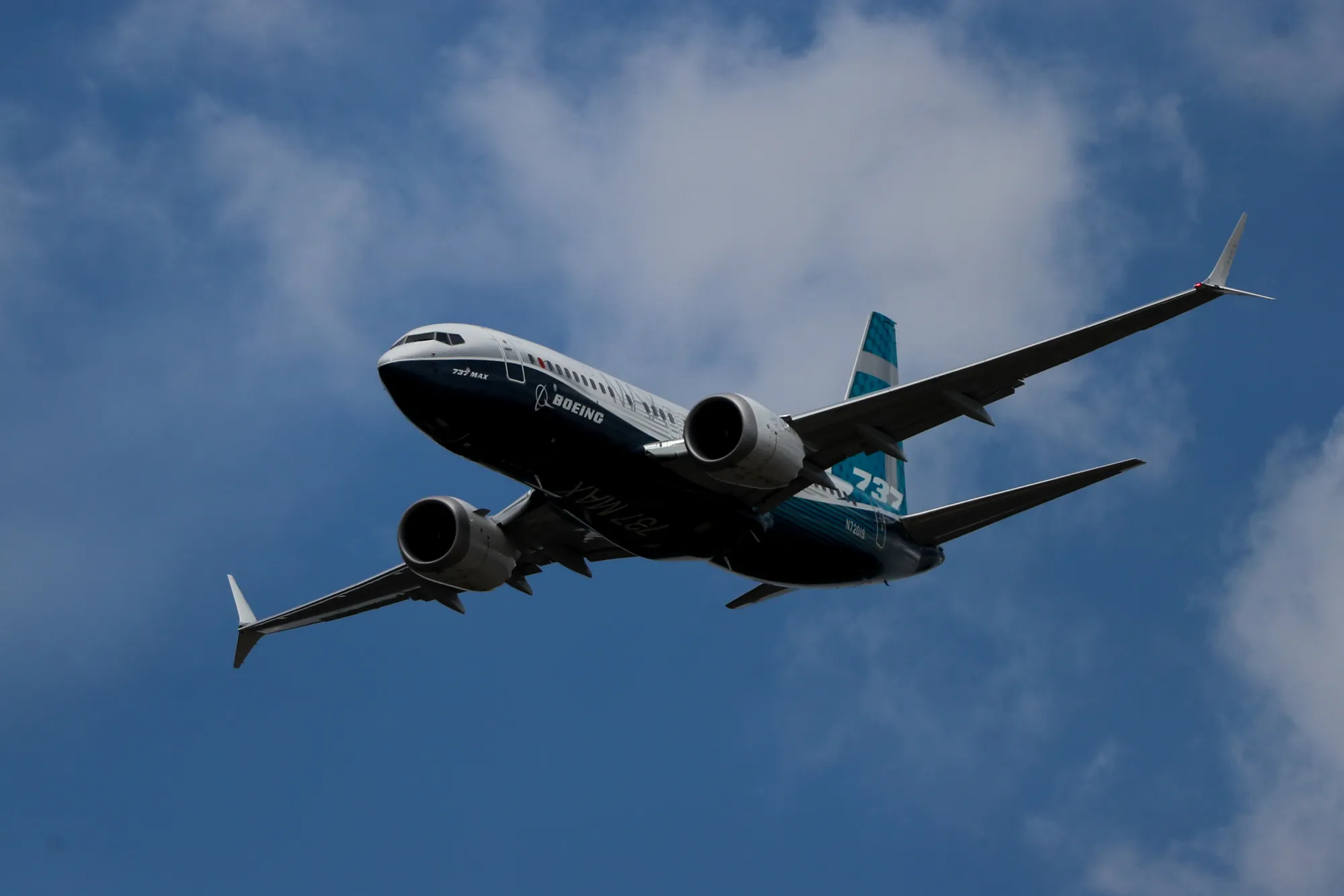 A Boeing&nbsp;737 Max 7 jetliner.