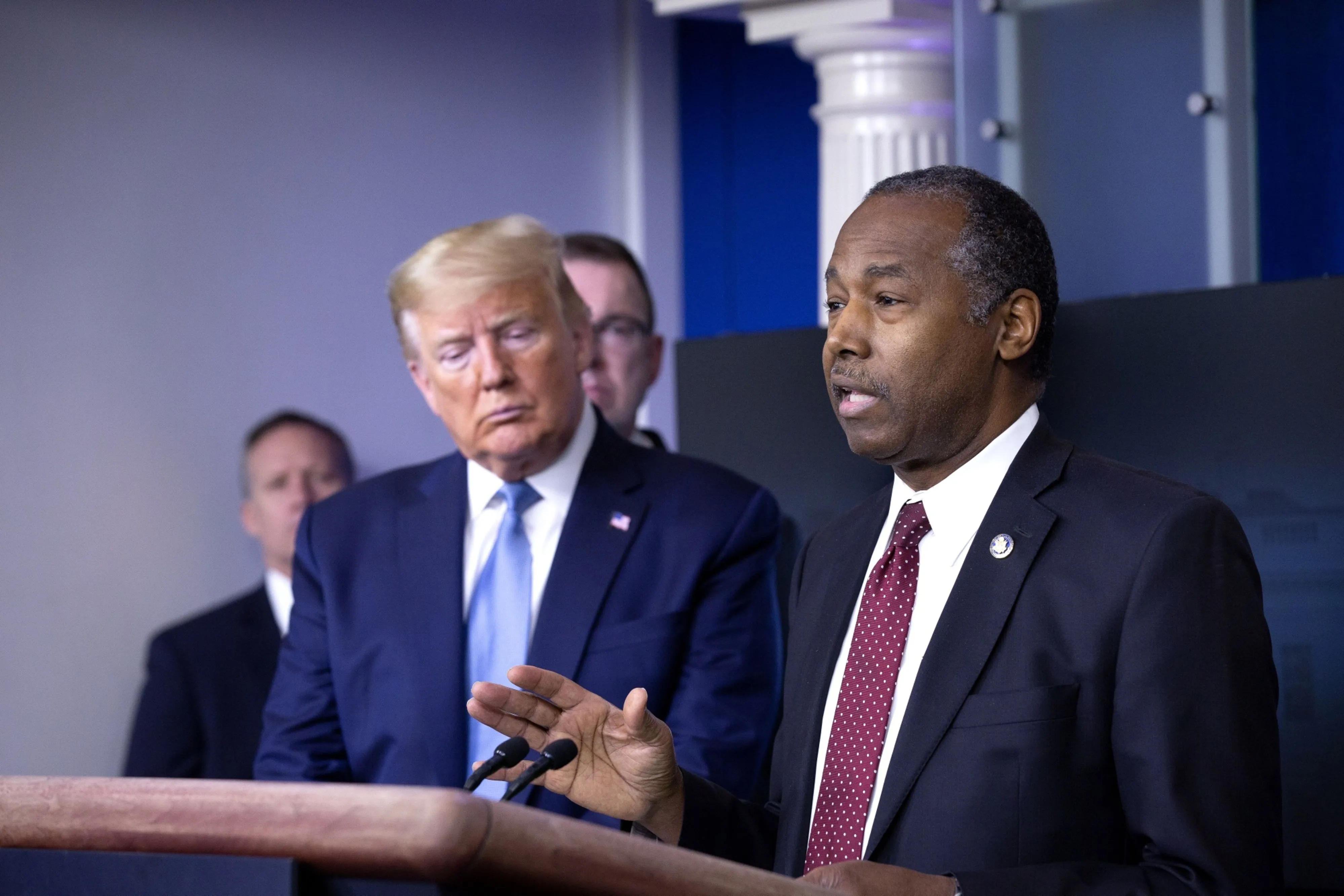 Ben Carson, secretary of Housing and Urban Development, replaced the Obama administration’s fair housing rule with a new one that places fewer requirements on federal grant recipients. President Donald Trump says the suburbs need to be protected from low-income housing and crime.