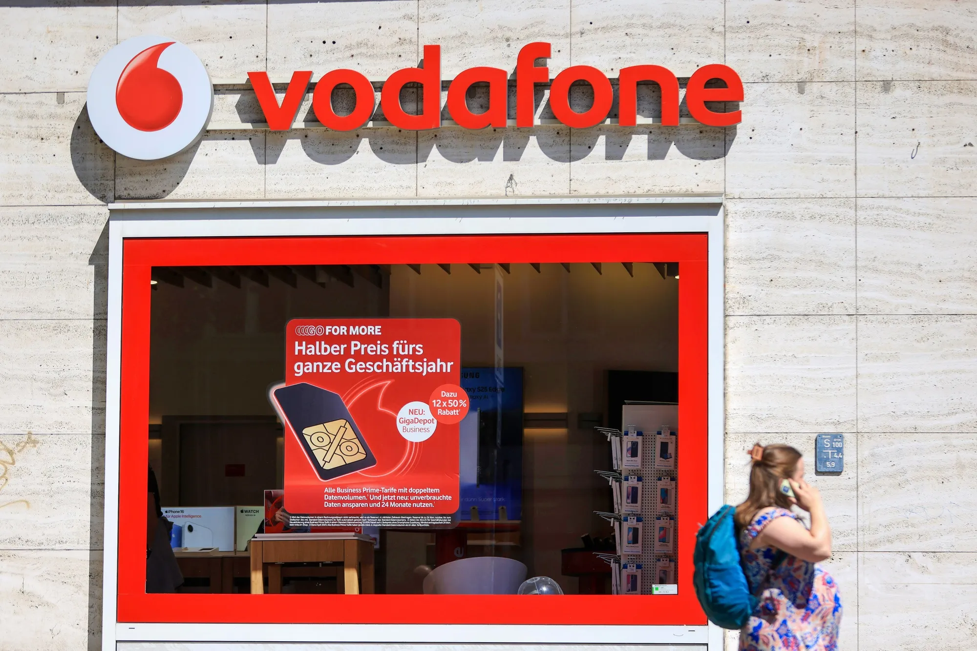 A Vodafone Group Plc store in Berlin.