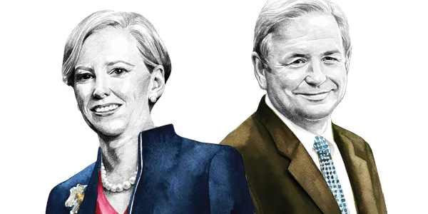 At DuPont, Holliday (right) saw Kullman as a potential CEO a decade ago 