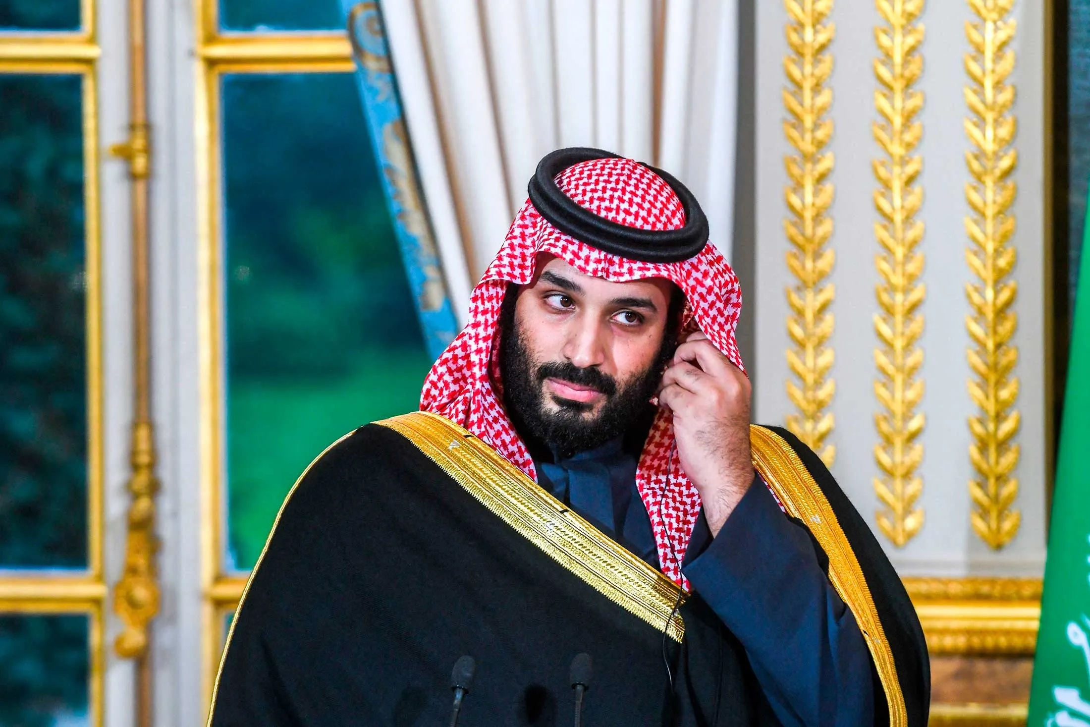 Saudi Crown Prince Mohammed bin Salman&nbsp;in Paris on April 10.