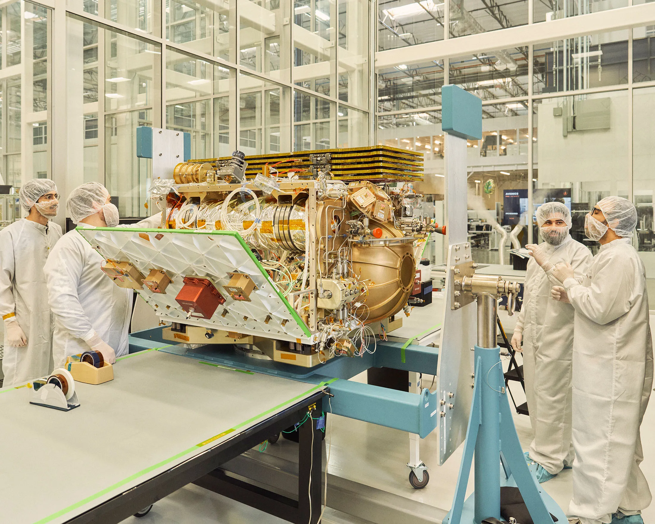 Engineers at the headquarters of aerospace startup Vast in Long Beach, California