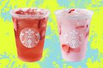 Starbucks Strawberry Acai Refresher and Pink Drink