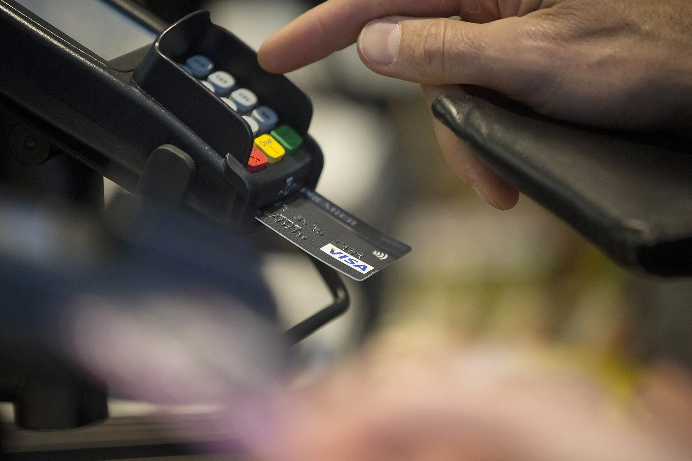 Customers Pay With Contactless Cards