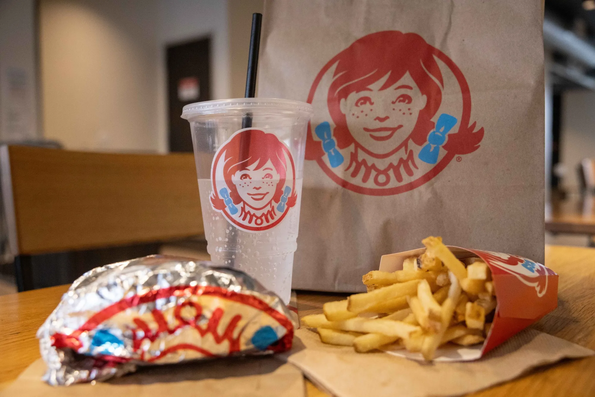 A Wendy's Co. food order.