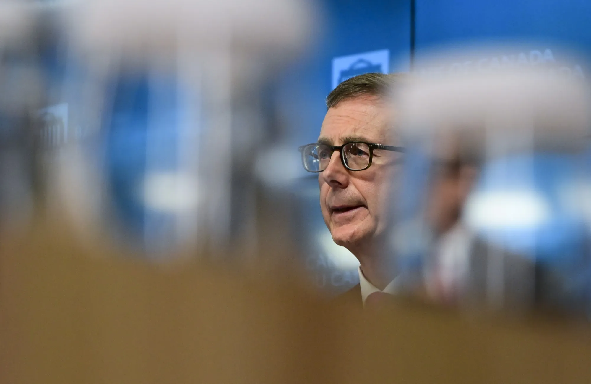 Tiff Macklem speaks during a Bank of Canada news conference on Oct. 28.