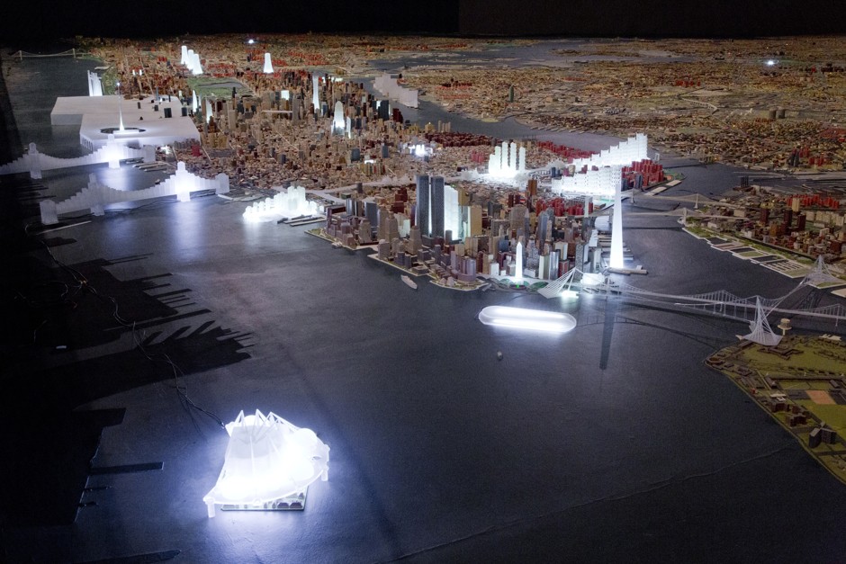Glowing translucent models add a &quot;Never Built&quot; twist to a Queens Museum mainstay.