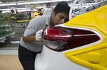 Operations Inside Kia Motors Corp.'s Factory Amidst Political Dispute Stalling Production
