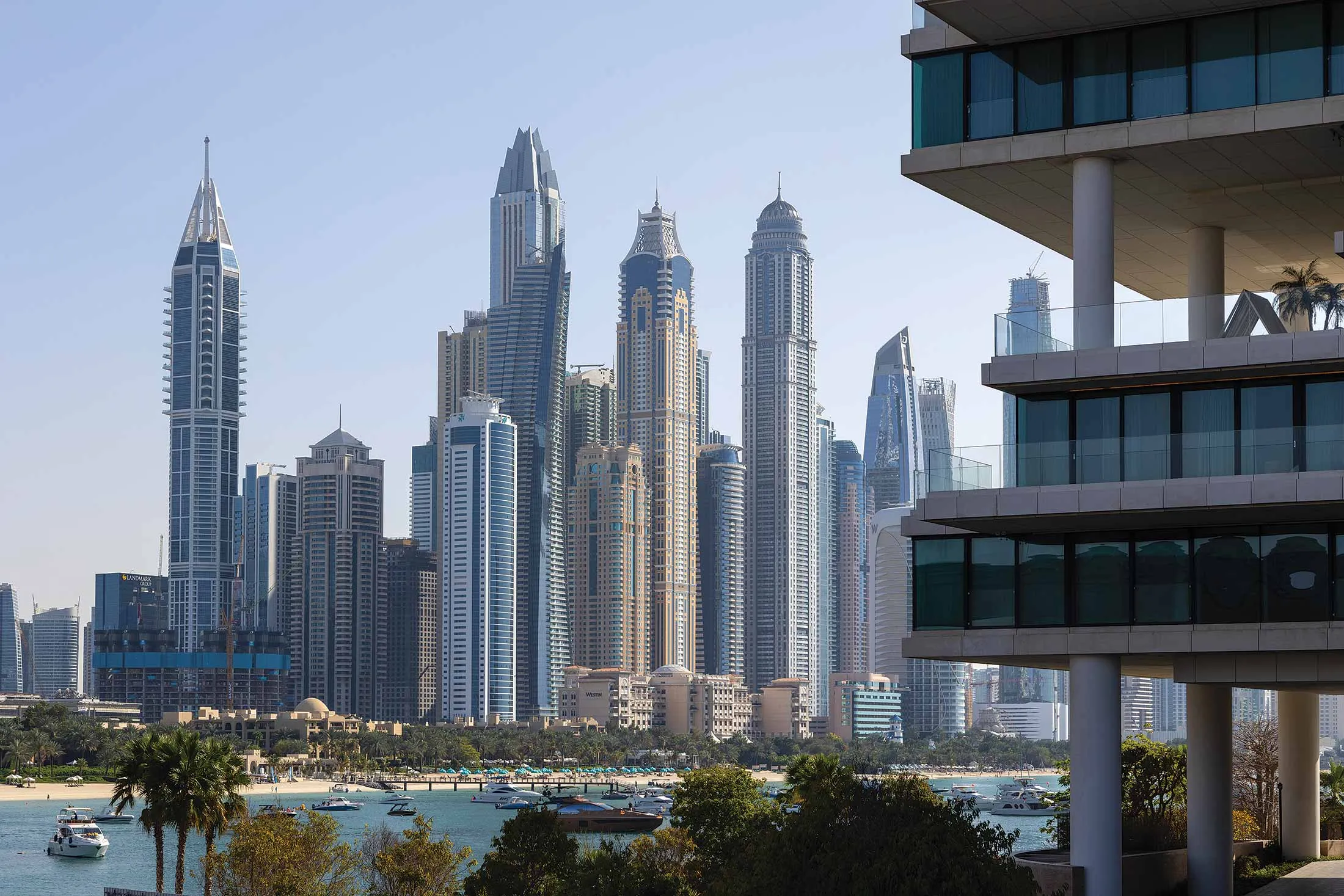 The Dubai Marina neighborhood, favored by many Russians.