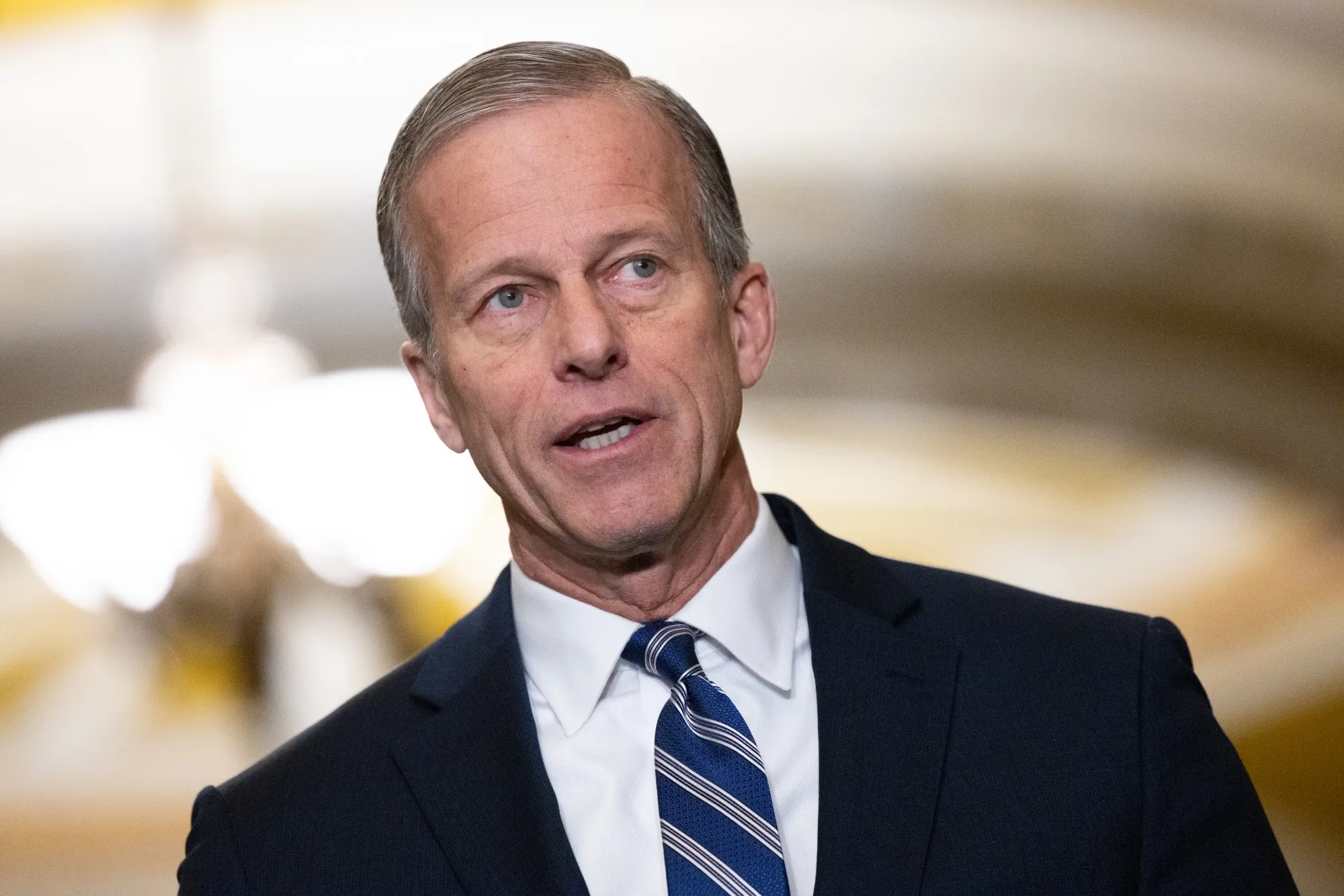 John Thune Endorses Trump Presidential Bid - Bloomberg