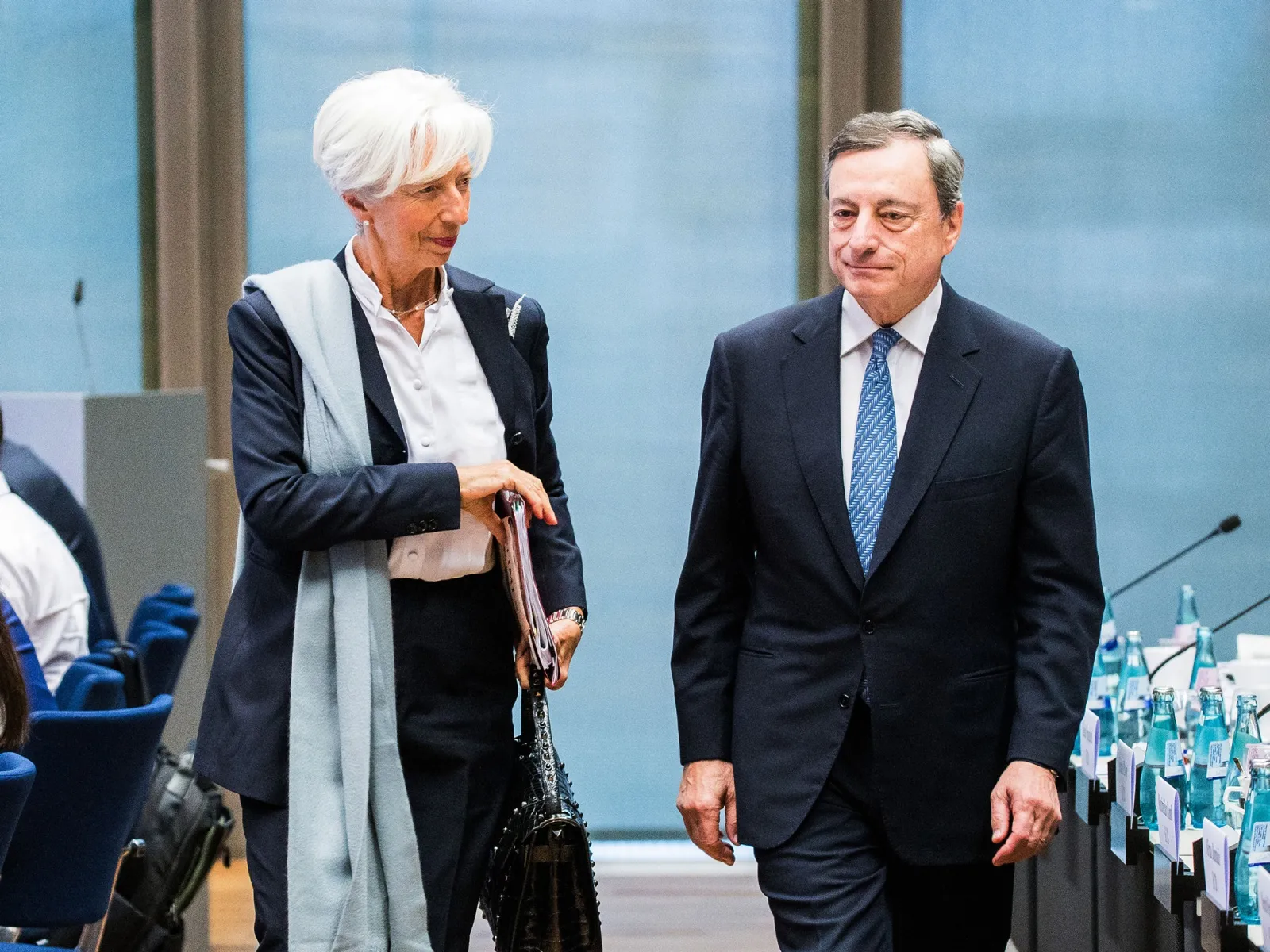 Lagarde and Draghi in 2019.