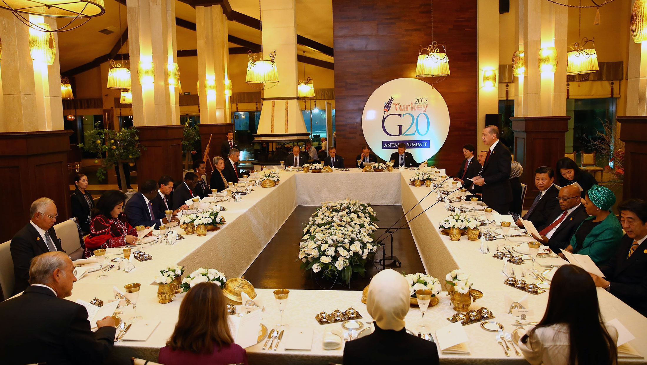 World leads and members of the Financial Stability Board (FSB) meet at the G20 Turkey Leaders Summit on Nov. 14, 2015
