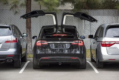 The Tesla MotorsModel X SUV