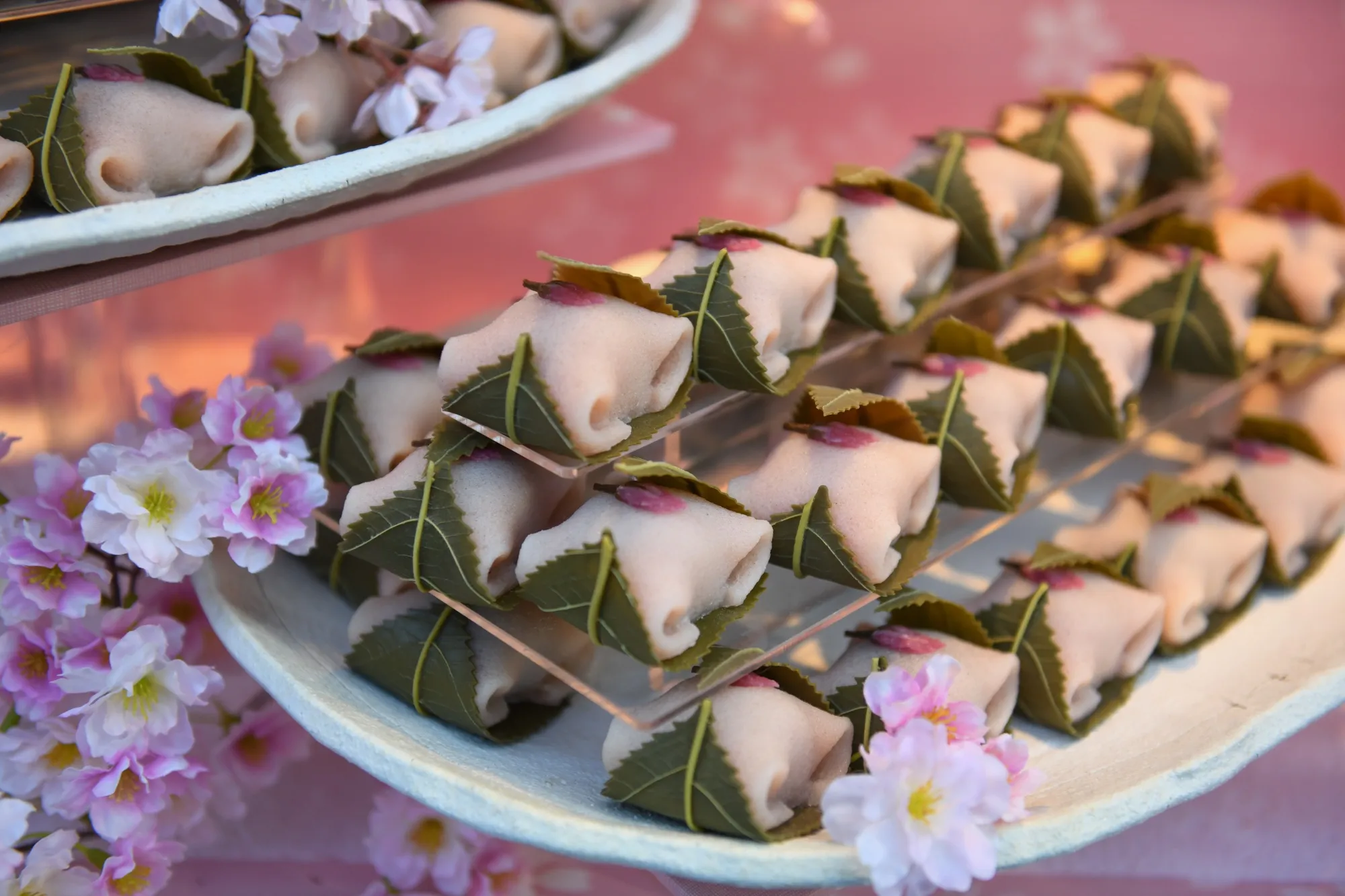 Seasonable sweets for sale in Ginza.