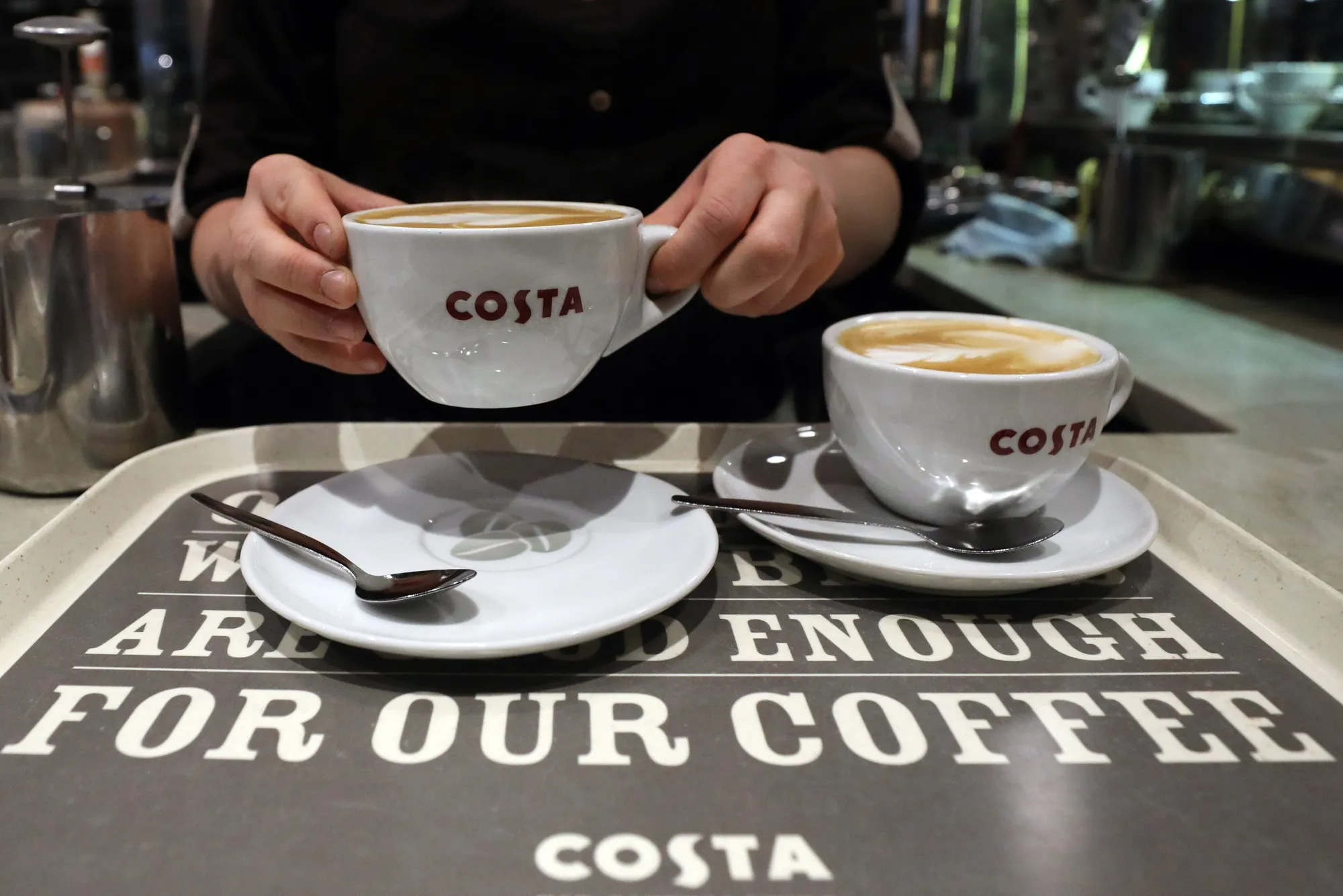 A Costa Coffee shop in London.