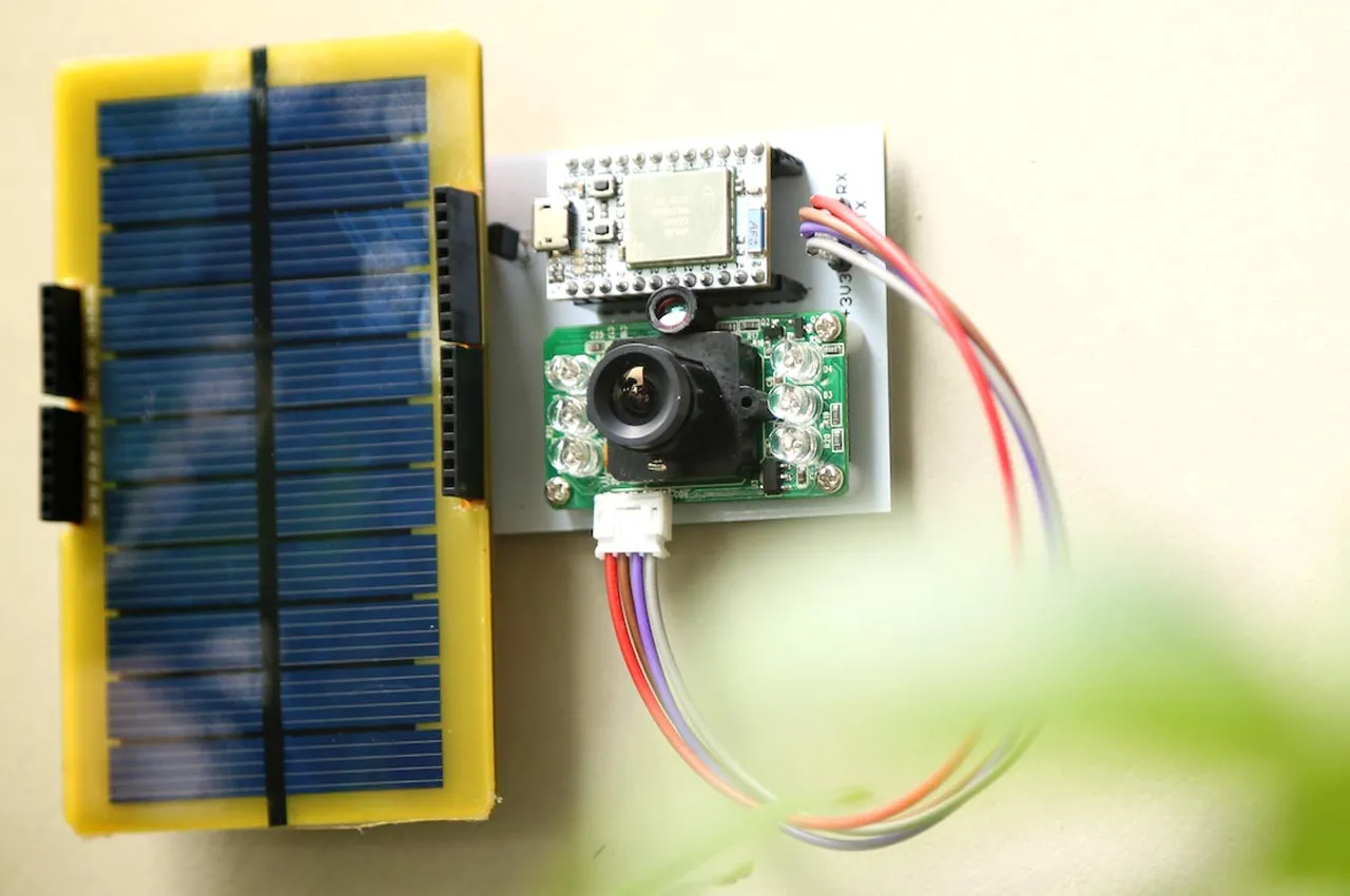 A solar-powered camera with Spark's Core could be used as a home-security camera, accessed from the user’s app. Photographer: Spark Core via Bloomberg