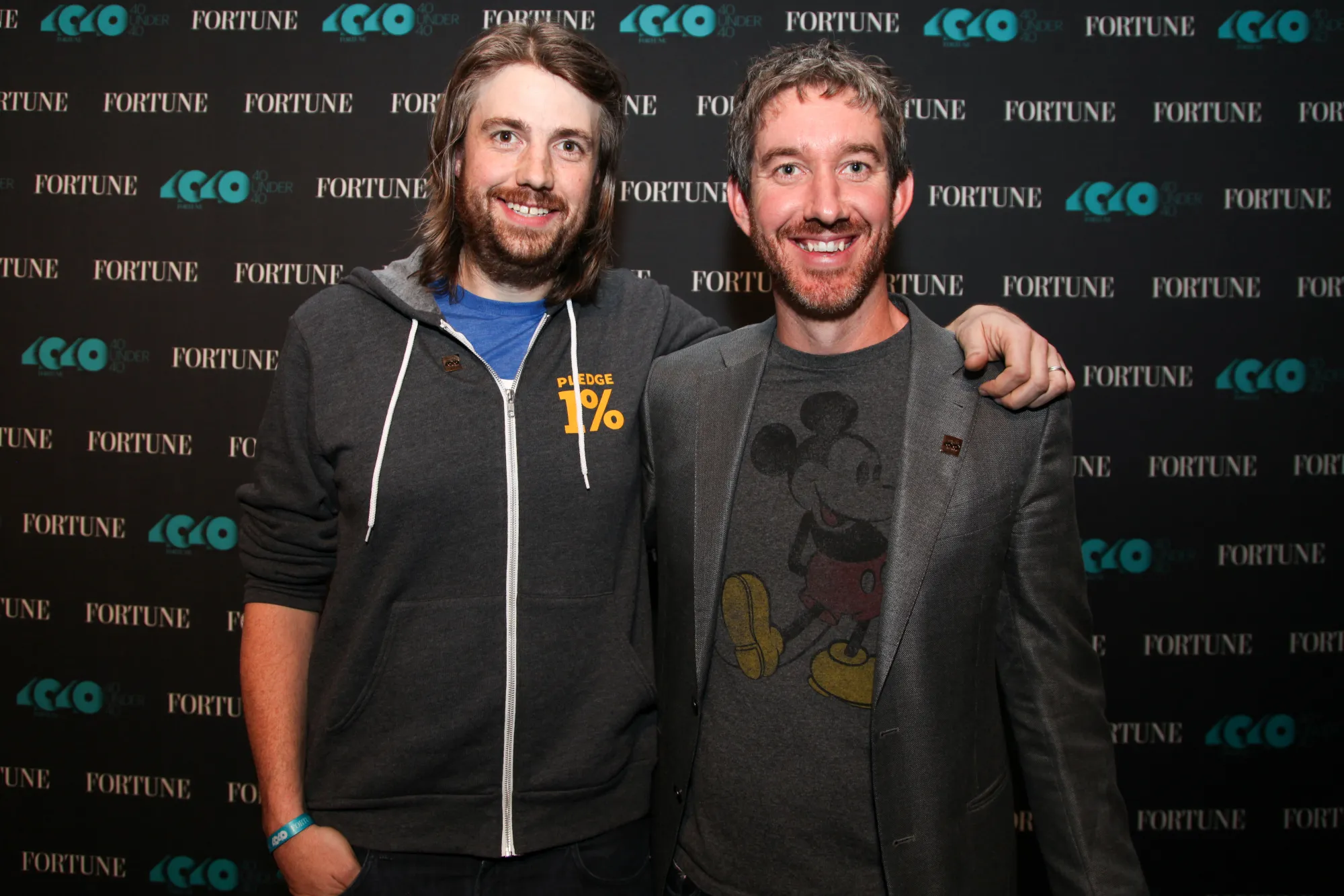 Mike Cannon-Brookes, left, and Scott Farquhar.