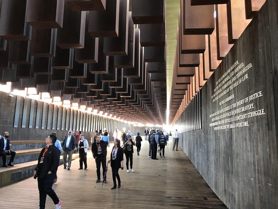 The National Memorial for Peace and Justice in Montgomery, Alabama, which opened last month. 
