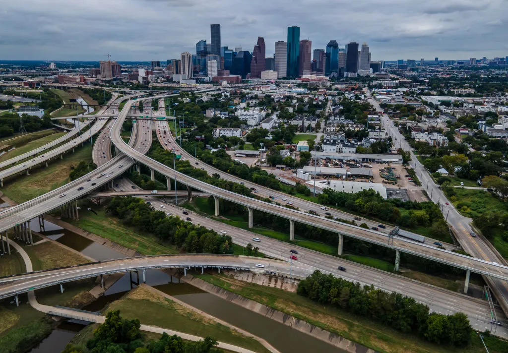 Interstate 10 in Houston is one of a number of US roads slated for expansion, despite community&nbsp;resistance.&nbsp;