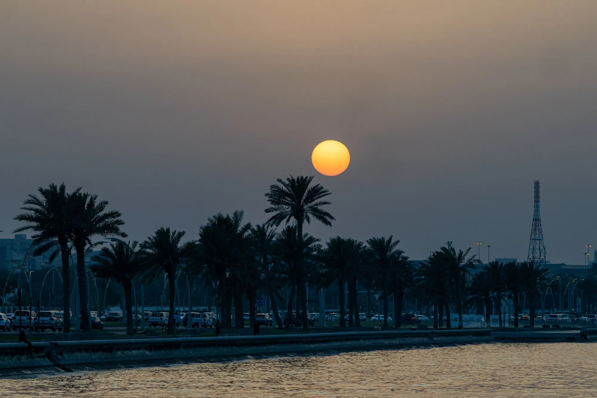 The Doha Corniche.